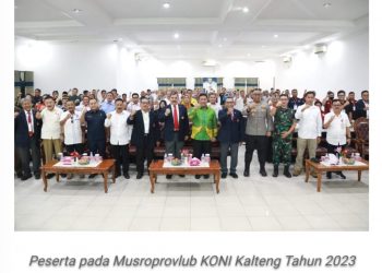 Wagub Buka Musroprovlub KONI Kalteng Tahun 2023