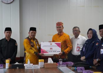 Pemprov. Kalteng Bersama KPU dan Bawaslu Tandatangani NPHD