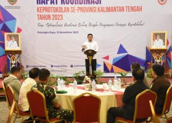 Wagub H Edy Pratowo Buka Rakor Keprotokolan se-Kalteng