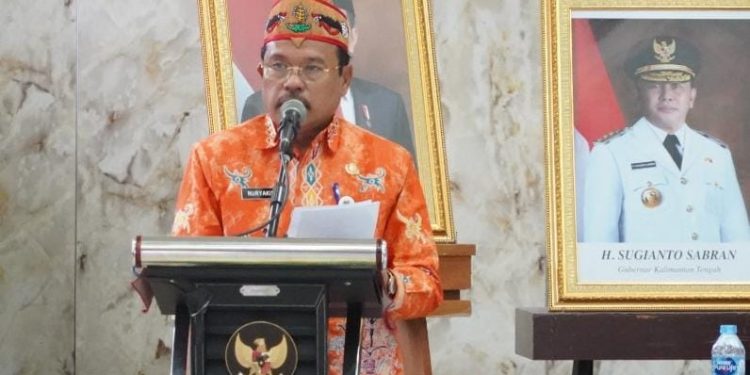 Sekda Nuryakin Buka Rakordalev Pelaksanaan Rencana Pembangunan Daerah Provinsi Kalteng Tahun 2023