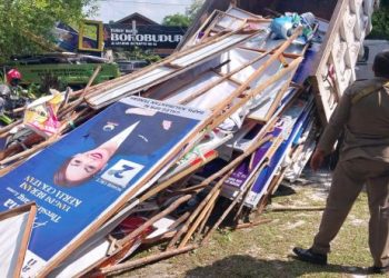 Tim Gabungan di Kota Palangka Raya Tertibkan 198 Buah APS