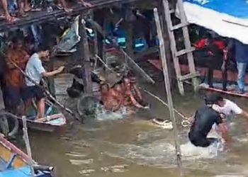 Heboh, Saat Mandi di Sungai Arut Bocah Disambar Buaya