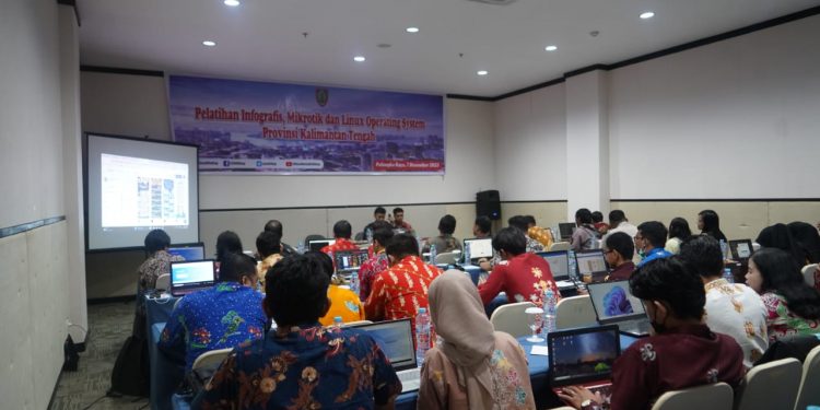 Diskominfosantik Prov. Kalteng Gelar Pelatihan Infografis, Mikrotik dan Linux Operating System