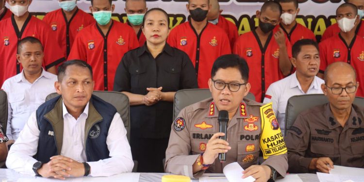 Polda Kalteng Tangkap 22 Tersangka Kepemilikan Narkoba dan Musnahkan 595 Gram Sabu