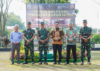 Wagub H Edy Pratowo Letakan Batu Pertama Pembangunan Makodam Kalteng