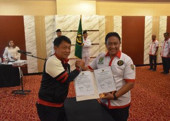 H. Edy Pratowo Resmi Dilantik Sebagai Ketua Umum PELTI Kalteng
