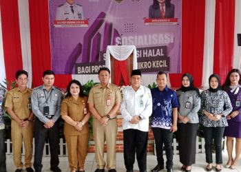 Disperindagkop dan UMK Kabupaten Barsel Menggelar Sosialisasi Sertifikasi Halal