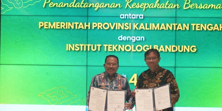 Pemprov Kalteng dan ITB Tandatangani Kesepakatan Bersama