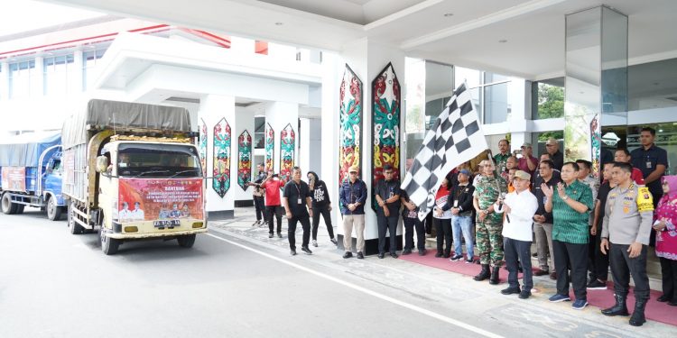 Gubernur Kalteng Kirimkan 100 Ribu Paket Sembako, Untuk Warga Terdampak Banjir DAS Barito