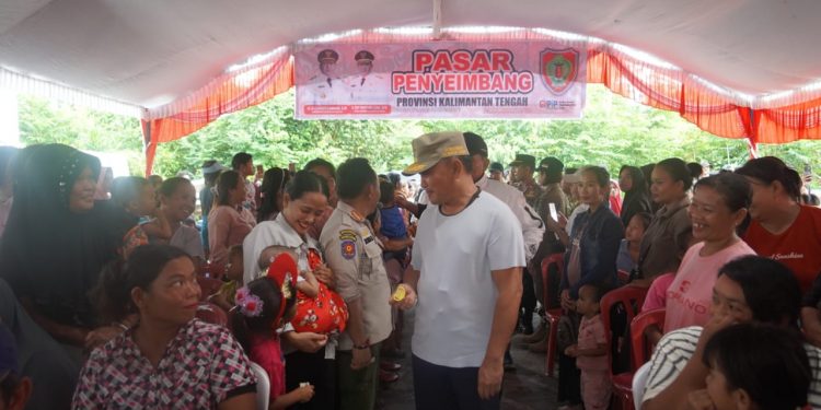 Ribuan Masyarakat Pulang Pisau Antusias Serbu Pasar Penyeimbang