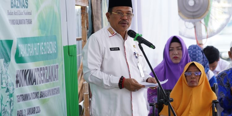 Sekda Nuryakin Hadiri Tasyakuran HUT ke-23 Baznas Prov. Kalteng
