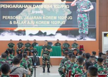 Danrem 102/Panju Panjung Ingatkan Prajurit TNI Wajib Junjung Tinggi Netralitas