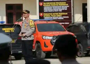 Polres Tanah Karo Gelar Apel Konsolidasi, Pasca Pengamanan Pemilu 2024
