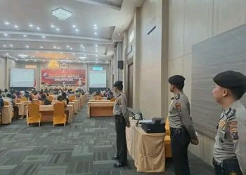 TNI dan Polri Jaga Kemananan Rapat Pleno Terbuka di Hotel Sinabung Hills Berastagi