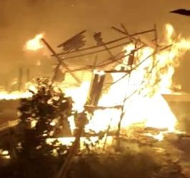 Pasar Minggu di Desa Maliku-Pulang Pisau Terbakar