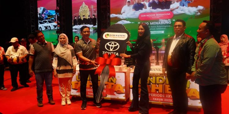 Asisten Ekbang Hadiri Undian Taheta Bank Kalteng Periode ke-27 Tahun 2023