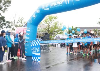 Komunitas Runner Semarakkan Palangka Raya Road to Pocari Sweat Run 2024