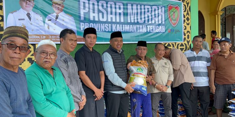 Pemprov Kalteng Gelar Pasar Murah Berbagi Berkah di Kelurahan Baamang Tengah, Kabupaten Kotawaringin Timur