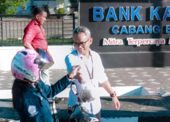 Bank Kalteng Cabang Buntok Bersama PIP Berbagi Berkah Takjil di Bulan Ramadan