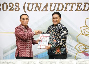 Wagub Edy Pratowo Serahkan LKPD TA. 2023 kepada Perwakilan BPK RI Provinsi Kalteng