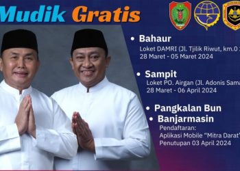Pemprov Kalteng dan Mitra Adakan Mudik Gratis