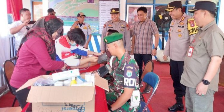 Pj Bupati Barsel Cek Kesiapan Posko Pengamanan Arus Mudik Lebaran