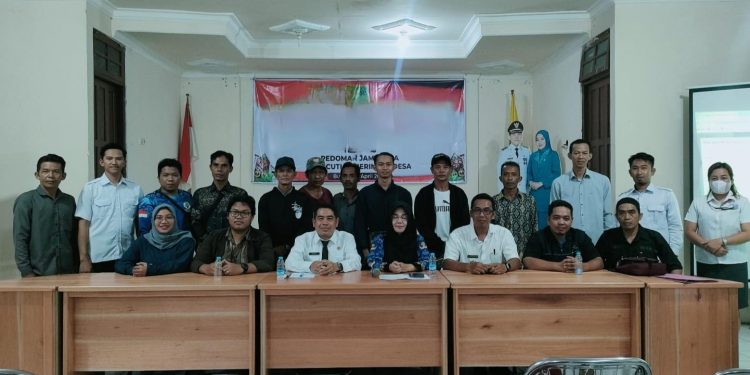 DSPMD Barsel dan Pemerintahan Desa Baru Bahas Data Penerima Bansos