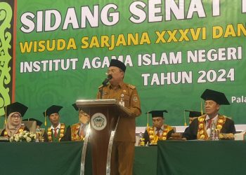 Sekda Nuryakin Hadiri Wisuda Sarjana Angkatan XXXVl dan Magister Angkatan XIIl IAIN Palangka Raya Tahun 2024