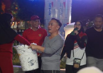 Gubernur Kalteng Bersama Masyarakat Antusias Nobar Pertandingan Laga Garuda Muda di Babak Semifinal