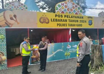 Polres Tanah Karo Patroli Mobile, Cek Kesehatan Personel Pengamanan Ops Ketupat Toba 2024