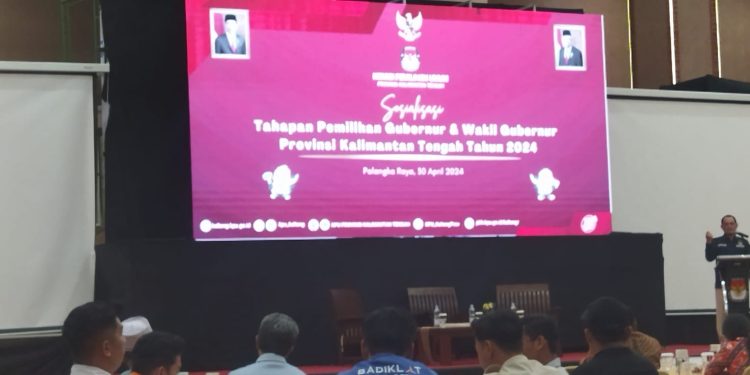 KPU Kalteng Sosialisasikan Tahapan Pemilihan Gubernur dan Wakil Gubernur