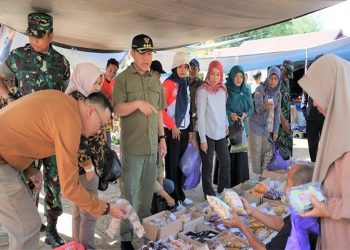 Pj Bupati Barsel Melakukan Sidak di Pasar Desa Kalahien