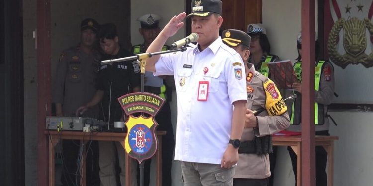 Pj Bupati Barsel Deddy Winarwan Pimpin Apel Operasi Ketupat Telabang 2024
