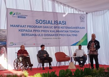 Disnakertrans Prov. Kalteng dan BPJS Ketenagakerjaan Sosialisasikan Program Jamsostek ke Penyandang Disabilitas