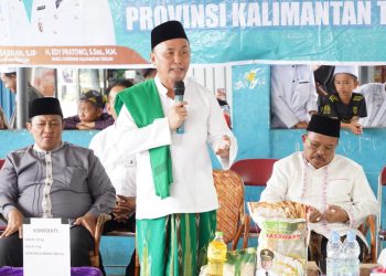 Salurkan 1000 Paket Sembako, Gubernur Kalteng Buka Pasar Murah di Pelabuhan Rambang