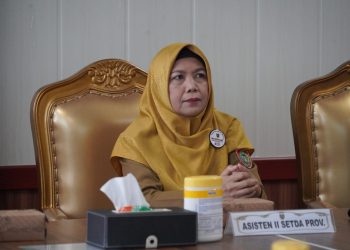 Asisten Ekbang Sri Widanarni Hadiri Rakor Pengendalian Inflasi Daerah Secara Virtual