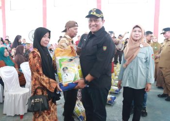 Wagub Kalteng Salurkan Bantuan di Desa Hampalit Kabupaten Katingan
