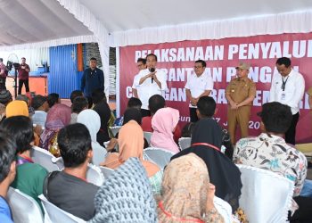Presiden Jokowi Bersama Gubernur Kalteng Kunjungi Gudang Bulog Buntok