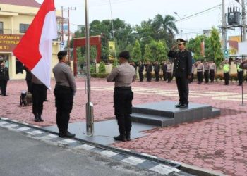 Hari Lahir Pancasila Diperingati di Lapangan Apel Presisi Polres Tanjung Balai