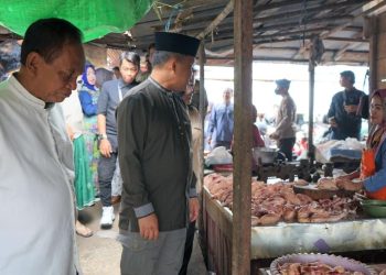 Pj Bupati Barsel Sidak ke Sejumlah Pasar