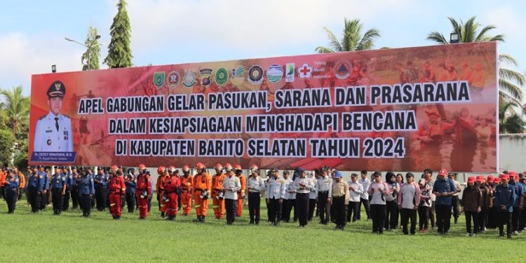 Pj Bupati Barsel Pimpin Apel Kesiapsiagaan Hadapi Bencana