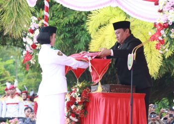 Wagub Kalteng Pimpin Upacara HUT ke 79 Kemerdekaan RI