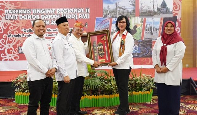 Ketua PMI Nuryakin Apresiasi Rakernis Unit Donor Darah PMI Regional II di Kalteng