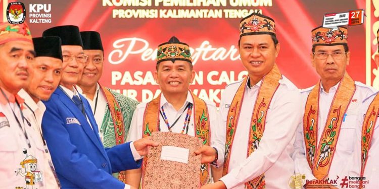 Agustiar Sabran dan Edy Pratowo Daftar ke KPU Kalteng 
