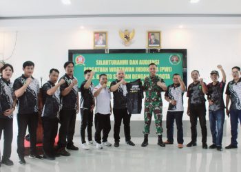 PWI Barsel dan Kodim 1012 Buntok Lakukan Silaturahmi