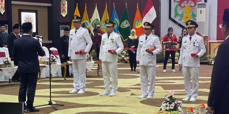 Gubernur Kalteng atas nama Presiden RI Lantik Empat Pj. Bupati