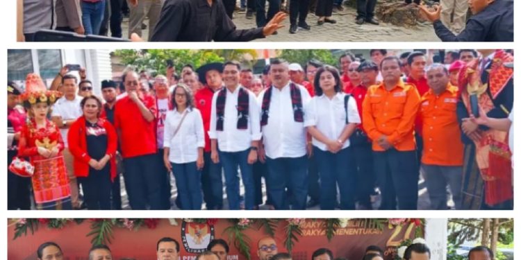 Bapaslon Bupati dan Wakil Bupati Karo Yang Mendaftar ke KPU Hanya Tiga Paslon