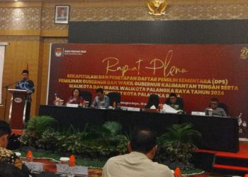 KPU Kota Palangka Raya Pleno Penetapan DPS