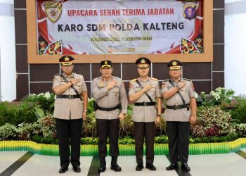 Jabatan Wakapolda dan Karo SDM Polda Kalteng Bergeser