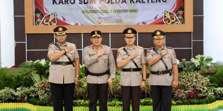 Jabatan Wakapolda dan Karo SDM Polda Kalteng Bergeser